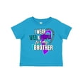 thumbnail image 1 of Inktastic Suicide Prevention I Wear Teal and Purple for My Brother Boys or Girls Toddler T-Shirt, 1 of 5