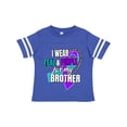 thumbnail image 1 of Inktastic Suicide Prevention I Wear Teal and Purple for My Brother Boys or Girls Toddler T-Shirt, 1 of 5