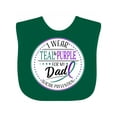 thumbnail image 1 of Inktastic Suicide Prevention- I Wear Teal and Purple for My Dad Boys or Girls Baby Bib, 1 of 4