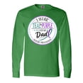thumbnail image 1 of Inktastic Suicide Prevention- I Wear Teal and Purple for My Dad Long Sleeve T-Shirt, 1 of 5