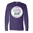 thumbnail image 1 of Inktastic Suicide Prevention- I Wear Teal and Purple for My Dad Long Sleeve T-Shirt, 1 of 5