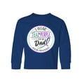 thumbnail image 1 of Inktastic Suicide Prevention- I Wear Teal and Purple for My Dad Long Sleeve Youth T-Shirt, 1 of 5