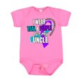 thumbnail image 1 of Inktastic Suicide Prevention I Wear Teal and Purple for My Uncle Boys or Girls Baby Bodysuit, 1 of 5