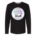 thumbnail image 1 of Inktastic Suicide Prevention- I Wear Teal and Purple for My Uncle Long Sleeve T-Shirt, 1 of 5