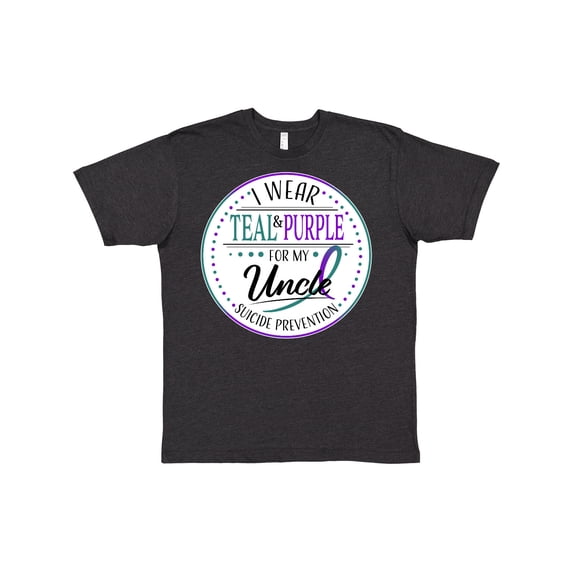 Inktastic Suicide Prevention- I Wear Teal and Purple for My Uncle T-Shirt