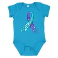 thumbnail image 1 of Inktastic Suicide Prevention Ribbon with Blue and Purple Hearts Boys or Girls Baby Bodysuit, 1 of 5