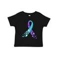 thumbnail image 1 of Inktastic Suicide Prevention Ribbon with Blue and Purple Hearts Boys or Girls Toddler T-Shirt, 1 of 5