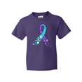 thumbnail image 1 of Inktastic Suicide Prevention Ribbon with Blue and Purple Hearts Youth T-Shirt, 1 of 5