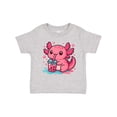 thumbnail image 1 of Inktastic Summer Axolotl Boys or Girls Toddler T-Shirt, 1 of 5