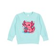 thumbnail image 1 of Inktastic Summer Axolotl Toddler Sweatshirt, 1 of 4