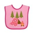 thumbnail image 1 of Inktastic Summer Camp Girls Camping Girls Baby Bib, 1 of 4