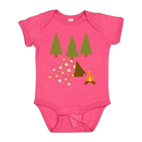 Inktastic Summer Camp Girls Camping Girls Baby Bodysuit