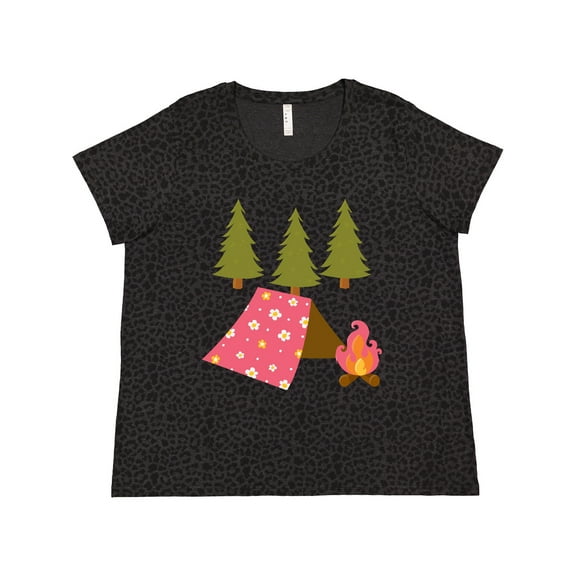 Inktastic Summer Camp Girls Camping Women's Plus Size T-Shirt