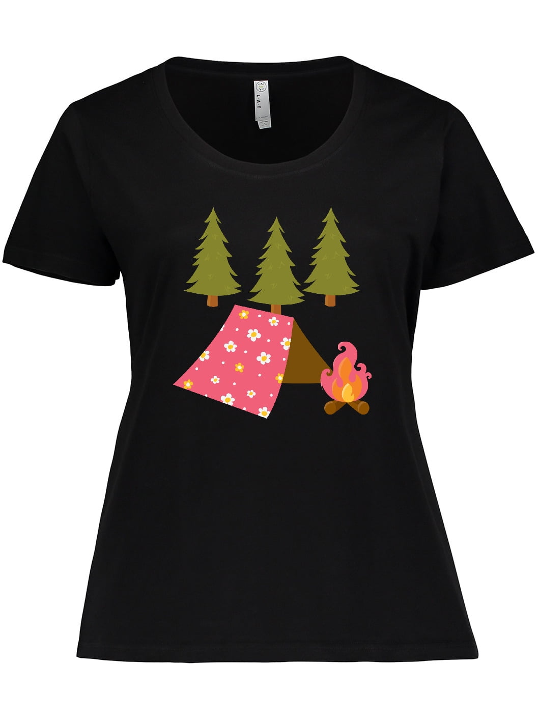 Dark Sunset Winter Camp T-shirt for Women/Large Size (USA Size) (
