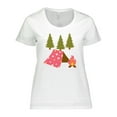 thumbnail image 1 of Inktastic Summer Camp Girls Camping Women's Plus Size T-Shirt, 1 of 5