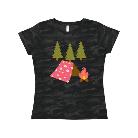 Inktastic Summer Camp Girls Camping Women's T-Shirt