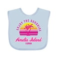 thumbnail image 1 of Inktastic Summer Enjoy the Sunshine Amelia Island Florida in Pink Boys or Girls Baby Bib, 1 of 4