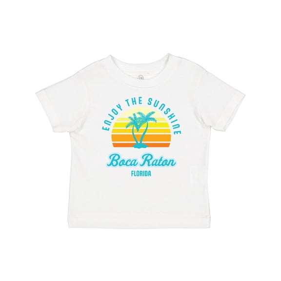 Inktastic Summer Enjoy the Sunshine Boca Raton Florida in Blue Boys or Girls Baby T-Shirt