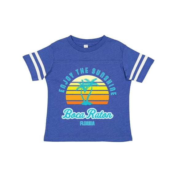 Inktastic Summer Enjoy the Sunshine Boca Raton Florida in Blue Boys or Girls Toddler T-Shirt