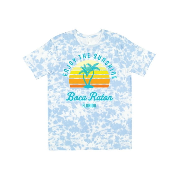 Inktastic Summer Enjoy the Sunshine Boca Raton Florida in Blue T-Shirt