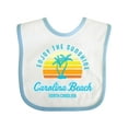 thumbnail image 1 of Inktastic Summer Enjoy the Sunshine Carolina Beach North Carolina Blue Boys or Girls Baby Bib, 1 of 4