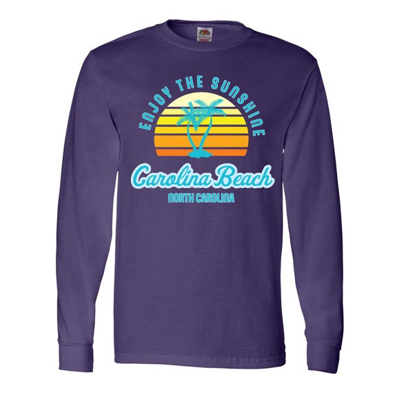 Inktastic Summer Enjoy the Sunshine Carolina Beach North Carolina Blue Long Sleeve T-Shirt