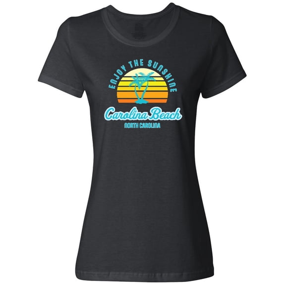 Inktastic Summer Enjoy the Sunshine Carolina Beach North Carolina Blue Women's T-Shirt