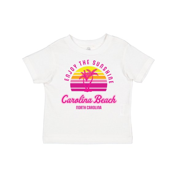 Inktastic Summer Enjoy the Sunshine Carolina Beach North Carolina Pink Boys or Girls Toddler T-Shirt