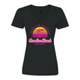 thumbnail image 1 of Inktastic Summer Enjoy the Sunshine Carolina Beach North Carolina Pink Women's V-Neck T-Shirt, 1 of 5