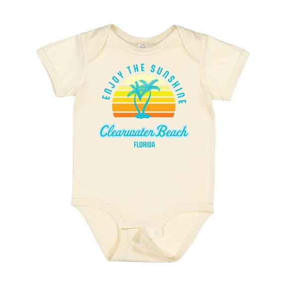Inktastic Summer Enjoy the Sunshine Clearwater Beach Florida in Blue Boys or Girls Baby Bodysuit