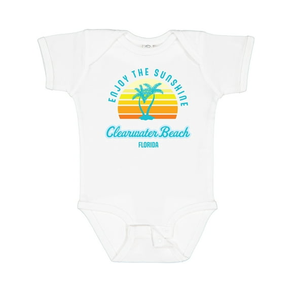 Inktastic Summer Enjoy the Sunshine Clearwater Beach Florida in Blue Boys or Girls Baby Bodysuit