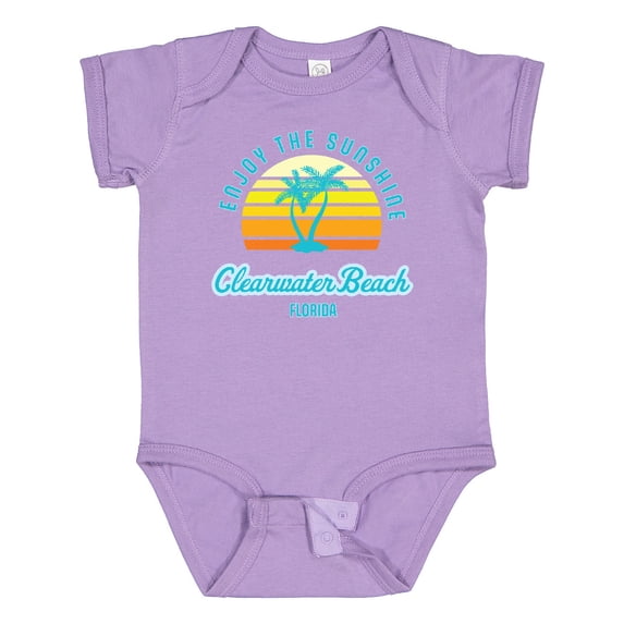 Inktastic Summer Enjoy the Sunshine Clearwater Beach Florida in Blue Boys or Girls Baby Bodysuit