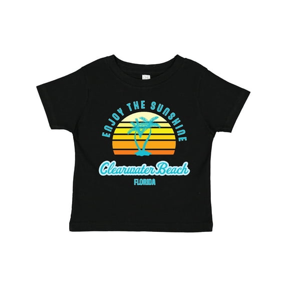 Inktastic Summer Enjoy the Sunshine Clearwater Beach Florida in Blue Boys or Girls Toddler T-Shirt
