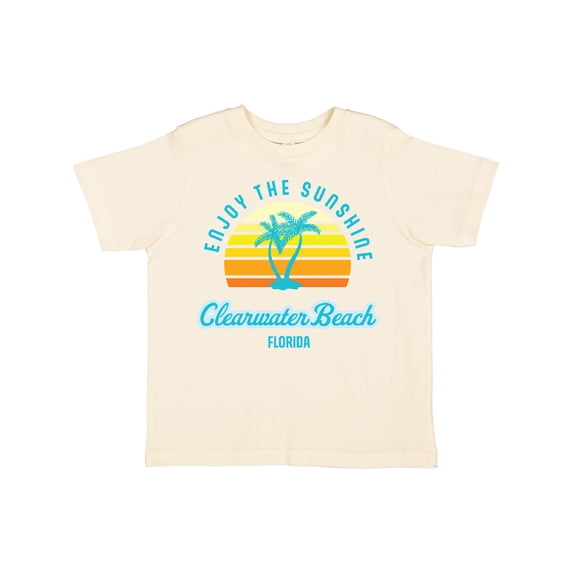 Inktastic Summer Enjoy the Sunshine Clearwater Beach Florida in Blue Boys or Girls Toddler T-Shirt