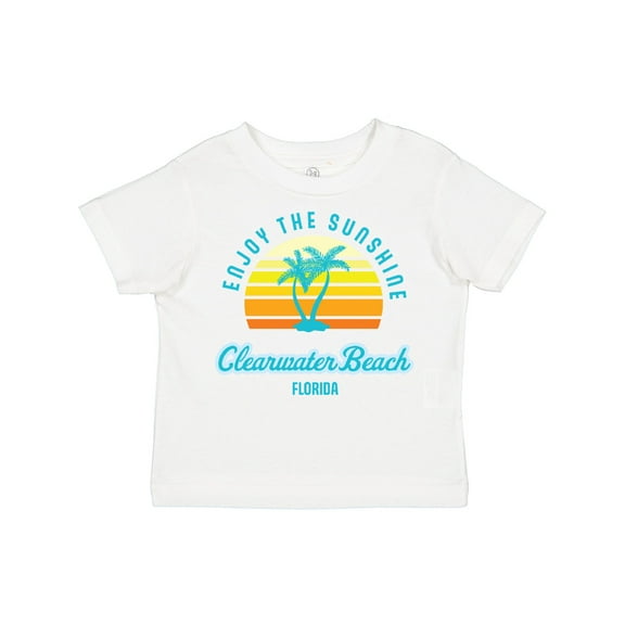 Inktastic Summer Enjoy the Sunshine Clearwater Beach Florida in Blue Boys or Girls Toddler T-Shirt