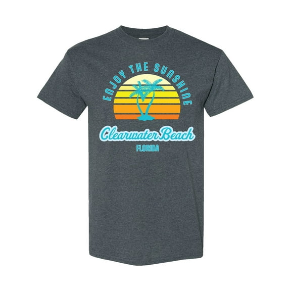 Inktastic Summer Enjoy the Sunshine Clearwater Beach Florida in Blue T-Shirt