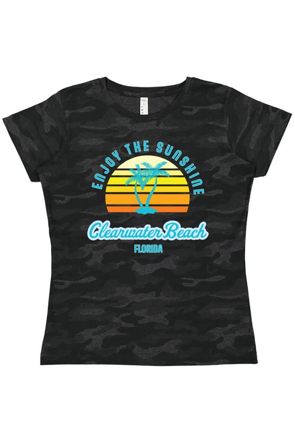 Summer Enjoy the Sunshine Clearwater Beach Florida in Blue Women's T-Shirt