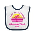 thumbnail image 1 of Inktastic Summer Enjoy the Sunshine Clearwater Beach Florida in Pink Boys or Girls Baby Bib, 1 of 4