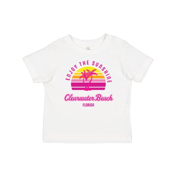 Inktastic Summer Enjoy the Sunshine Clearwater Beach Florida in Pink Boys or Girls Baby T-Shirt