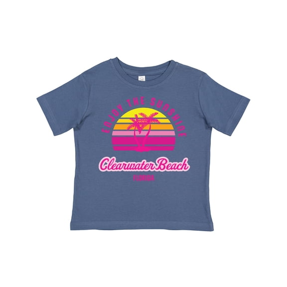 Inktastic Summer Enjoy the Sunshine Clearwater Beach Florida in Pink Boys or Girls Toddler T-Shirt