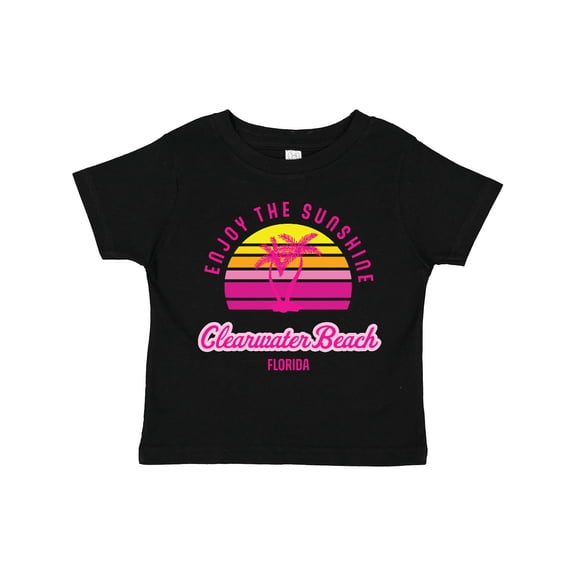 Inktastic Summer Enjoy the Sunshine Clearwater Beach Florida in Pink Boys or Girls Toddler T-Shirt