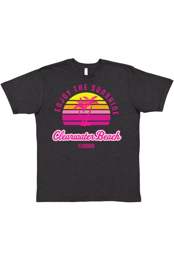 Summer Enjoy the Sunshine Clearwater Beach Florida in Pink T-Shirt