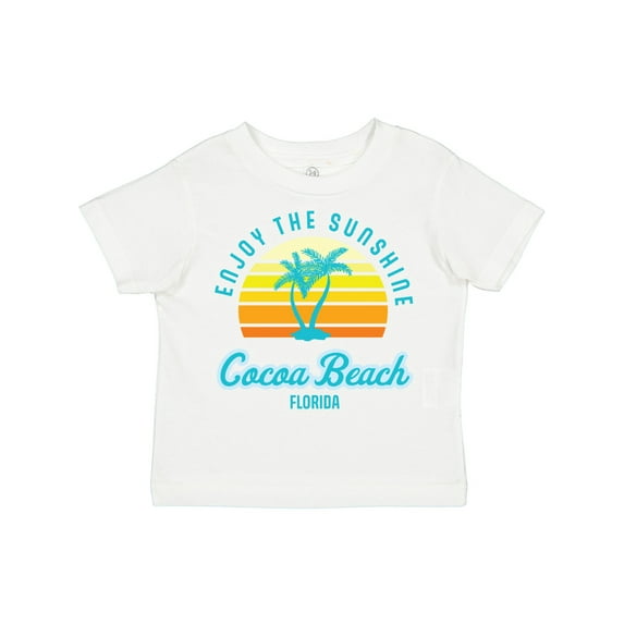 Inktastic Summer Enjoy the Sunshine Cocoa Beach Florida in Blue Boys or Girls Toddler T-Shirt
