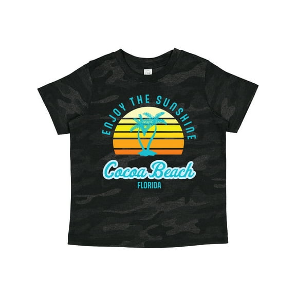 Inktastic Summer Enjoy the Sunshine Cocoa Beach Florida in Blue Boys or Girls Toddler T-Shirt