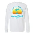 thumbnail image 1 of Inktastic Summer Enjoy the Sunshine Cocoa Beach Florida in Blue Long Sleeve T-Shirt, 1 of 5