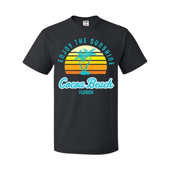 Inktastic Summer Enjoy the Sunshine Cocoa Beach Florida in Blue T-Shirt
