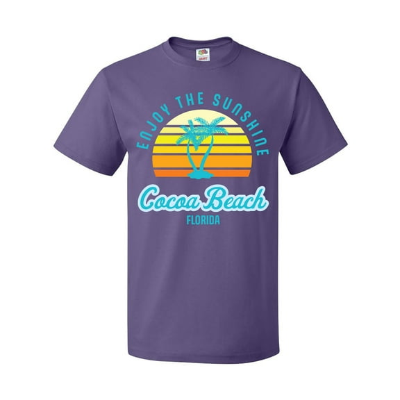Inktastic Summer Enjoy the Sunshine Cocoa Beach Florida in Blue T-Shirt