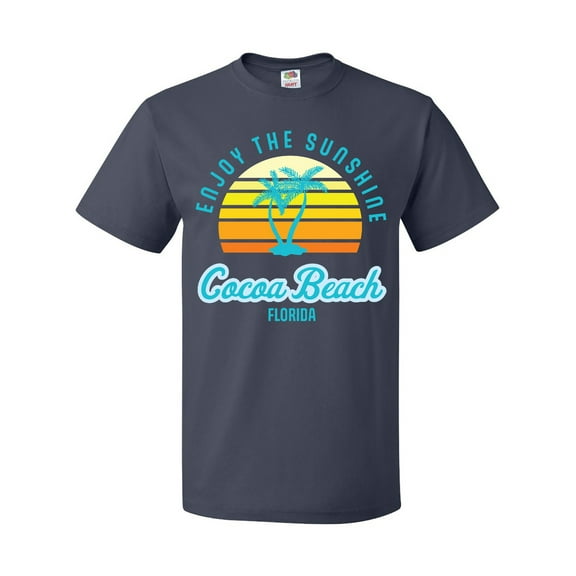 Inktastic Summer Enjoy the Sunshine Cocoa Beach Florida in Blue T-Shirt