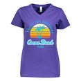 thumbnail image 1 of Inktastic Summer Enjoy the Sunshine Cocoa Beach Florida in Blue Women's V-Neck T-Shirt, 1 of 5