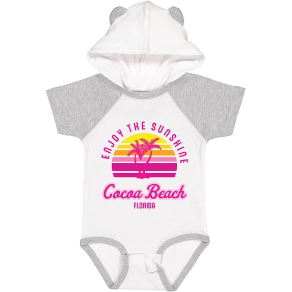 Inktastic Summer Enjoy the Sunshine Cocoa Beach Florida in Pink Boys or Girls Baby Bodysuit